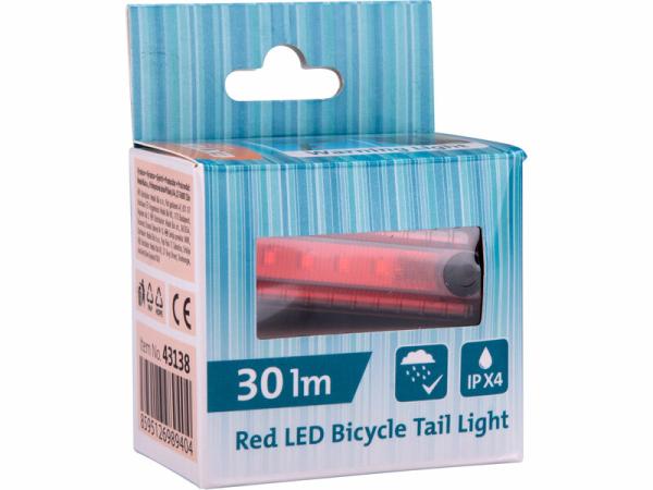 EXTOL LIGHT Svietidlo zadné na bicykel červené 3,7V/2,2Ah Lipol 43138 6