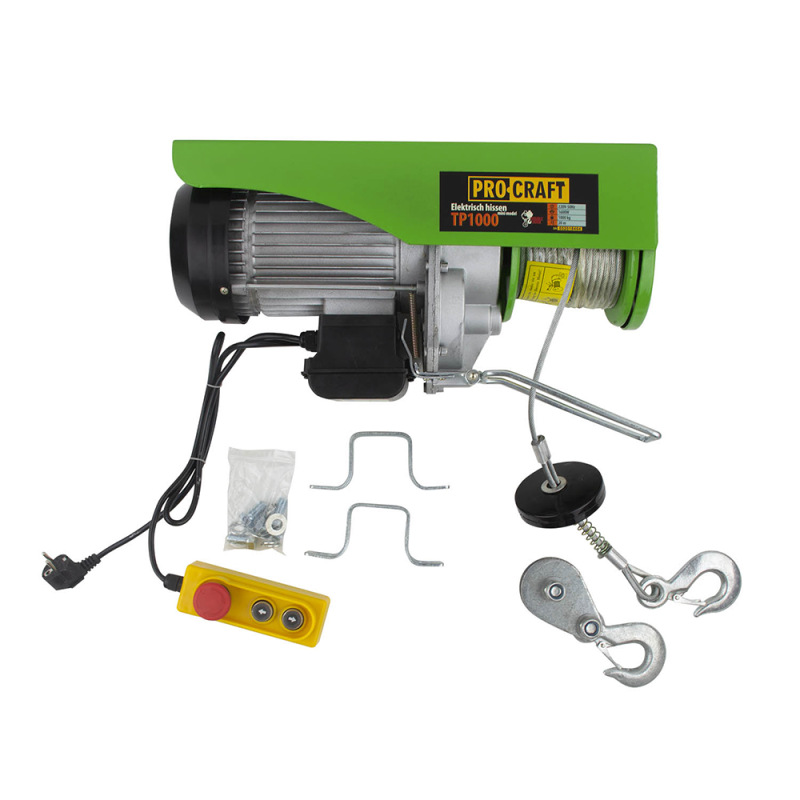PROCRAFT Elektrický lanový navijak 1600W 1000kg TP1000